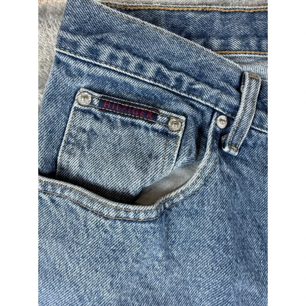 Vtg Tommy Jeans 1985 Denim Jeans Men's 36x34 Relaxed Fit Light Wash Y2K